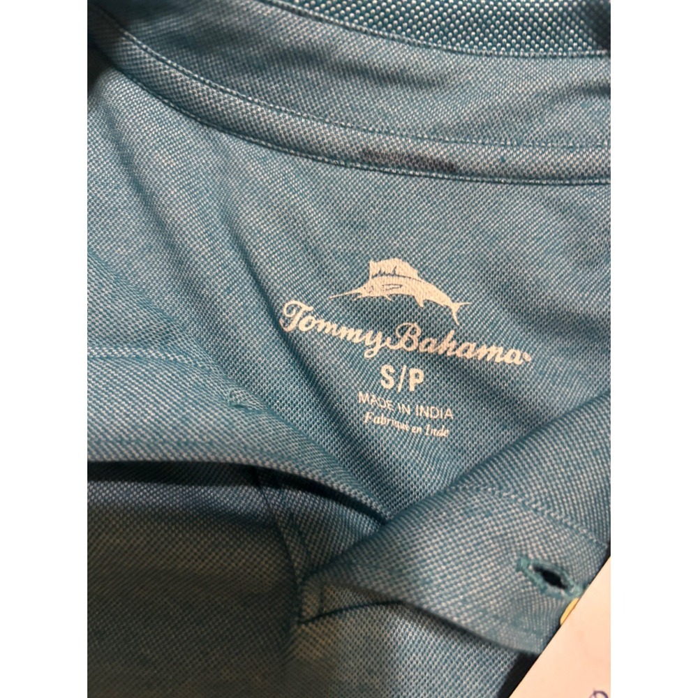 Tommy Bahama Polo NWT Playa To Win Maritime Blue Marlin Logo SS New Small - Picture 6 of 11